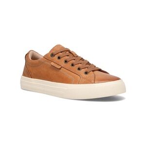 Taos Plim Soul Lux Leather Sneakers in Caramel